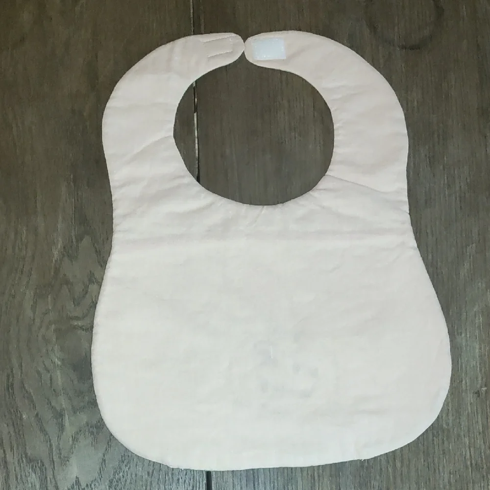 Cute Custom Pink and Green Bunny Bib-Perfect For Easter